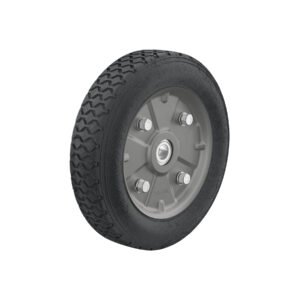 Rueda de hule sólido imponchable 9', doble balero, PRETUL