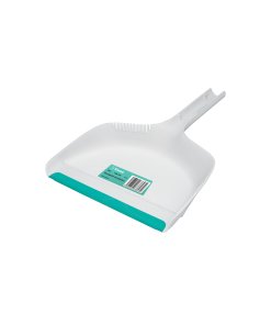 Recogedor de plástico, diseño duradero para facilitar la recolección de polvo y residuos, KLINTEK, clave 57023.