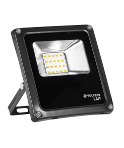 Reflector delgado Volteck de LED 10 W luz cálida - Tecnología de iluminación direccional para ambientes acogedores que proyecta calidez visual con perfil ultradelgado y eficiente (Clave 48331)