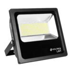 Reflector delgado Volteck de LED 150 W luz cálida - Tecnología de iluminación expansiva para exteriores extensos que genera atmósfera cálida con eficiencia energética superior (Clave 48336)