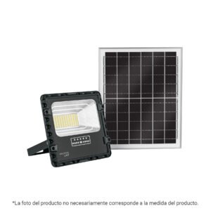 Reflector LED con panel solar 100W 6500K, VOLTECK