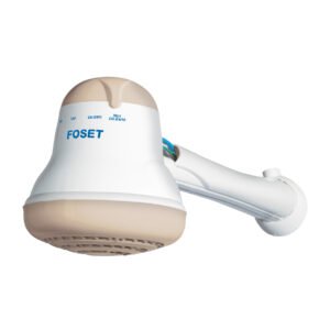 Regadera Eléctrica con 4 Temperaturas, 14.5 cm en Beige, Alta Resistencia y Funcionalidad, Clave 45156, FOSET