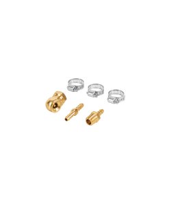 Juego de 6 piezas Truper Repair Kit 3/8" NPT - Tecnología de reparación rápida para sistemas neumáticos que restaura mangueras dañadas sin necesidad de reemplazarlas completamente (Clave 19021)