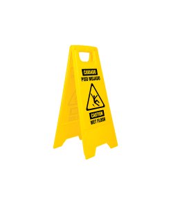 Letrero de piso resbaloso, 62 cm, aviso de seguridad para evitar caídas, KLINTEK, clave 23020.