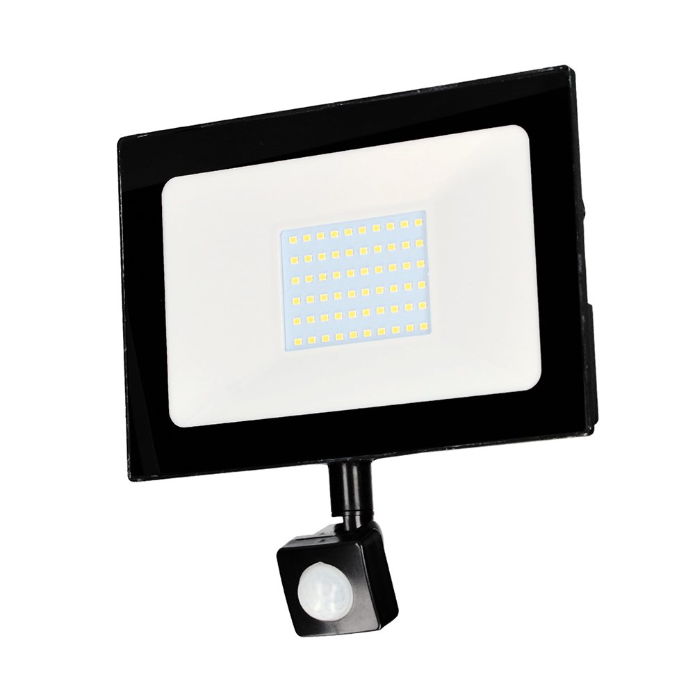 Reflector de LED SDM delgado con sensor 50 W de 4,000 lm Surtek RFLA50