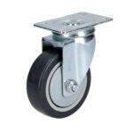 Rodaja de poliuretano negro giratoria 4" Surtek RG10G