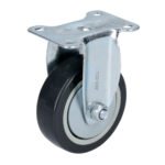 Rodaja de poliuretano negro fija 3" Surtek RG7F