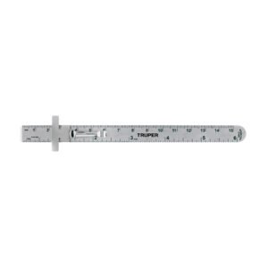 Regla 15 cm de acero inoxidable de bolsillo, TRUPER