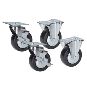 Juego de ruedas 5" para gabinete serie H, 4 piezas Urrea RGREF2