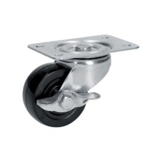 Rodaja de hule giratoria con freno 2" Surtek RH5B