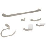 Juego de 6 accesorios para baño acabado satín, RIVIERA