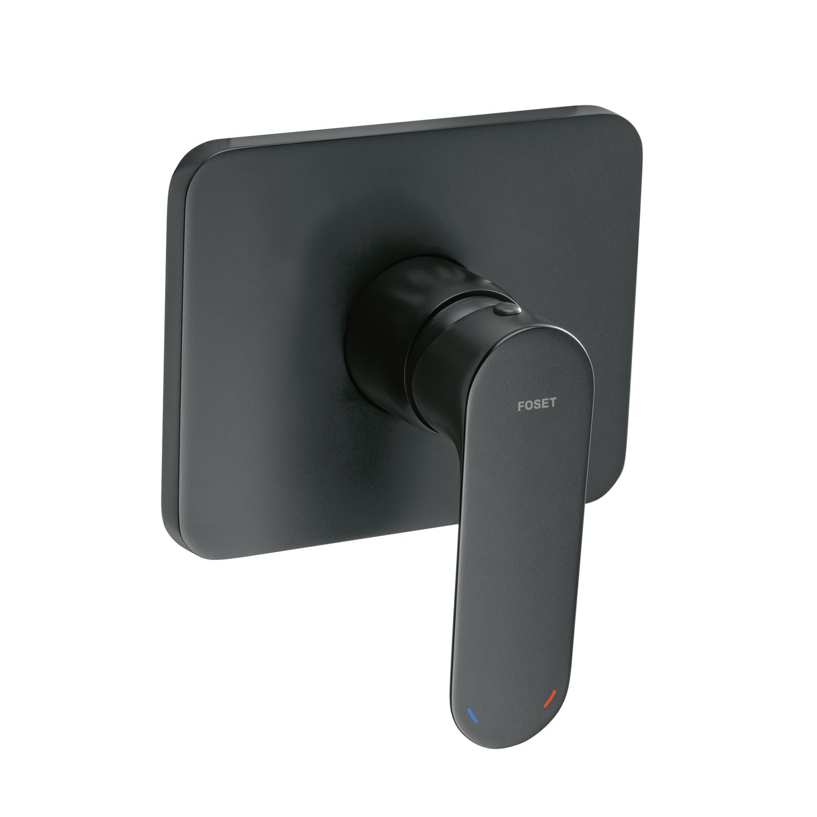 Monomando para Regadera Sin Desviador, Acabado Negro, Diseño Moderno y Duradero, Marca Foset Riviera, Clave 44117