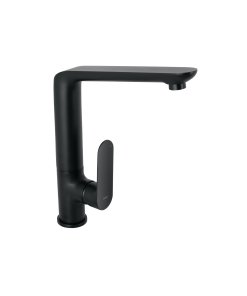 Monomando Cuello Alto para Fregadero, Negro, ideal para fregaderos modernos, clave 44102 - FOSET RIVIERA