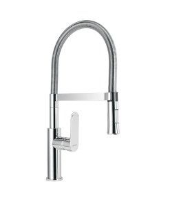 Monomando Nariz Flexible para Fregadero, Cromo, fácil de usar y duradero, clave 45195 - FOSET RIVIERA