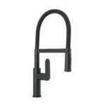 Monomando nariz flexible para fregadero, negro,FOSET RIVIERA