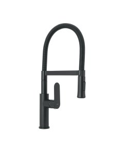 Monomando Nariz Flexible para Fregadero, Negro, diseño moderno y funcional, clave 44103 - FOSET RIVIERA