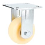 Rodaja de polipropileno blanca fija 4" Surtek RN10F