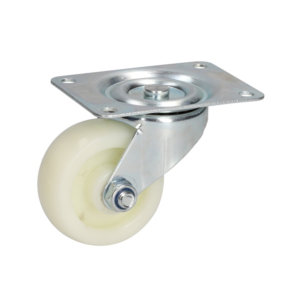 Rodaja de polipropileno blanca giratoria 3" Surtek RN7G