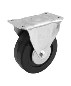 Rodaja de Hule 6', Placa Fija con Balero, Carga de 150 kg, Resistencia para Uso Industrial y Proyectos de Alta Precisión, clave 48602 - FIERO