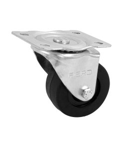 Rodaja Hule 3' Placa Giratoria con Buje, Carga 60kg, Resistente y Duradera, Clave 48610, Fiero