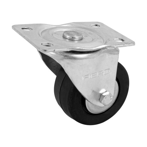 Rodaja Hule 3' Placa Giratoria con Balero, Carga 60kg, Resistente y Duradera, Clave 48611, Fiero