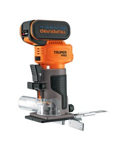 Router Inalámbrico Truper PRO 1/4" con Batería 4Ah - Tecnología Sin Cable para Mayor Libertad de Movimiento en Proyectos de Bricolaje (Clave 102865)