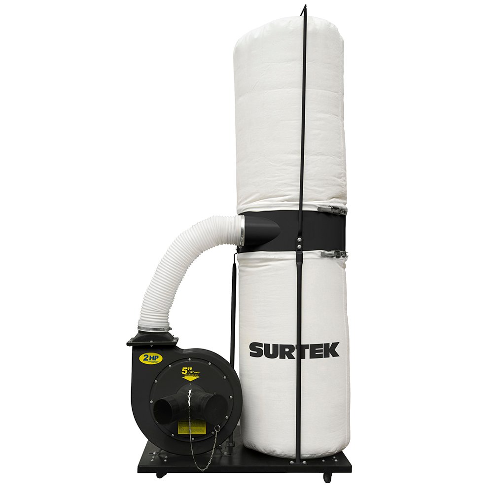 Colector de polvo 2 x 4" 2 HP 120 V, 3400 RPM Surtek RP642A