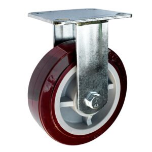 Rodaja de poliuretano marrón fija 6" Surtek RPU16F