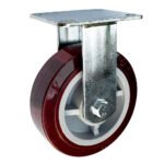 Rodaja de poliuretano marrón fija 8" Surtek RPU18F