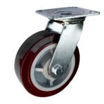 Rodaja de poliuretano marrón giratoria 8" Surtek RPU18G