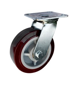 Rodaja de poliuretano marrón giratoria 8" Surtek RPU18G