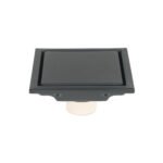Resumidero reversible 4', anti olores, acero inox, negro, AQ