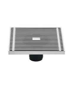 Resumidero Cuadrado de Latón 6' x 6', Estilo Compacto y Duradero, Marca Foset, Clave 46049