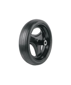 Llanta Truper Profesional Completa Hule Sólido 13-1/2" - Tecnología de Rodamiento con Eje y Baleros Incluidos para Carretillas que Elimina Preocupaciones por Ponchaduras (Clave 11862)