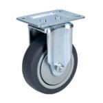 Rodaja de TPR gris fija 4" Surtek RT10F
