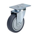 Rodaja de TPR gris giratoria 4" Surtek RT10G