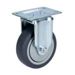 Rodaja de TPR gris fija 3" Surtek RT7F