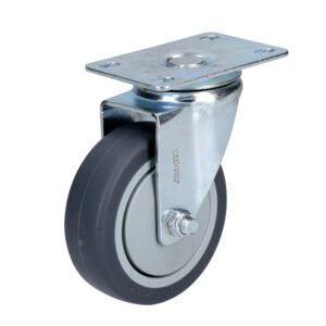 Rodaja de TPR gris giratoria 3" Surtek RT7G