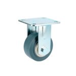 Rodaja de TPR gris fija 8" Surtek RTG20F
