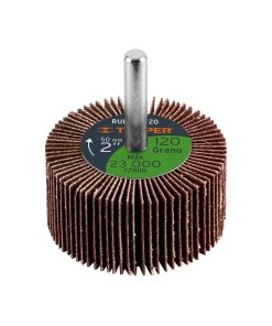 Rueda Flap Truper 2" Grano 120 - Tecnología de Disco Mediano para Acabados Profesionales en Superficies Metálicas (Clave 13039)