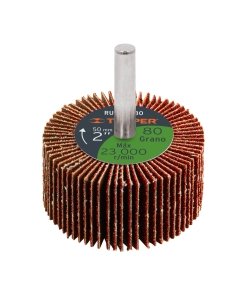 Rueda Flap Truper 2" Grano 80 - Tecnología de Transición entre Desbaste y Acabado para Resultados Uniformes (Clave 13038)