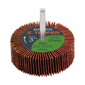 Rueda flap de 3', grano 120, TRUPER