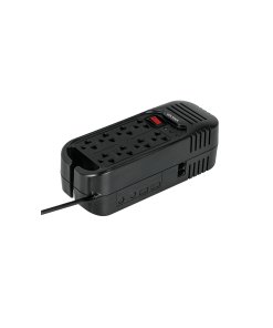 Regulador Volteck 1600VA/800W 8 Contactos - Capacidad Ampliada para Múltiples Dispositivos (Clave 45574)