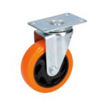 Rodaja de PVC naranja giratoria 4" Surtek RV10G
