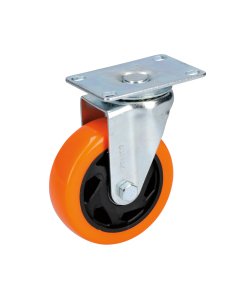 Rodaja de PVC naranja giratoria 2-1/2" Surtek RV6G