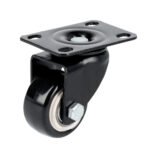 Rodaja de PVC negro con placa giratoria 2" Surtek RVN5G