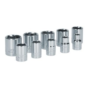 Juego de dados cuadro de 3/8" 6 puntas, en pulgadas, 10 piezas Surtek S06S