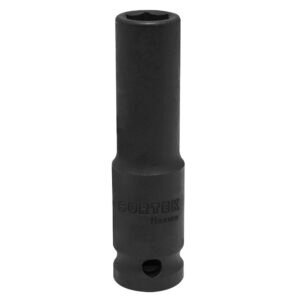 Dado de impacto largo cuadro de 1/2", 6 puntas, en pulgadas, 3/8" Surtek S7812HL
