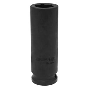 Dado de impacto largo cuadro de 1/2", 6 puntas, en pulgadas, 1" Surtek S7832HL