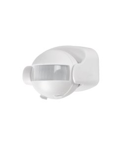Sensor de movimiento Volteck de 180° para pared y techo - Tecnología de detección semicircular para espacios amplios que maximiza cobertura con instalación versátil en diferentes superficies (Clave 46594)